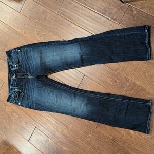 EUC Silver Jeans Britt Slim Boot Dark Wash Blue Size W 31 / L 33